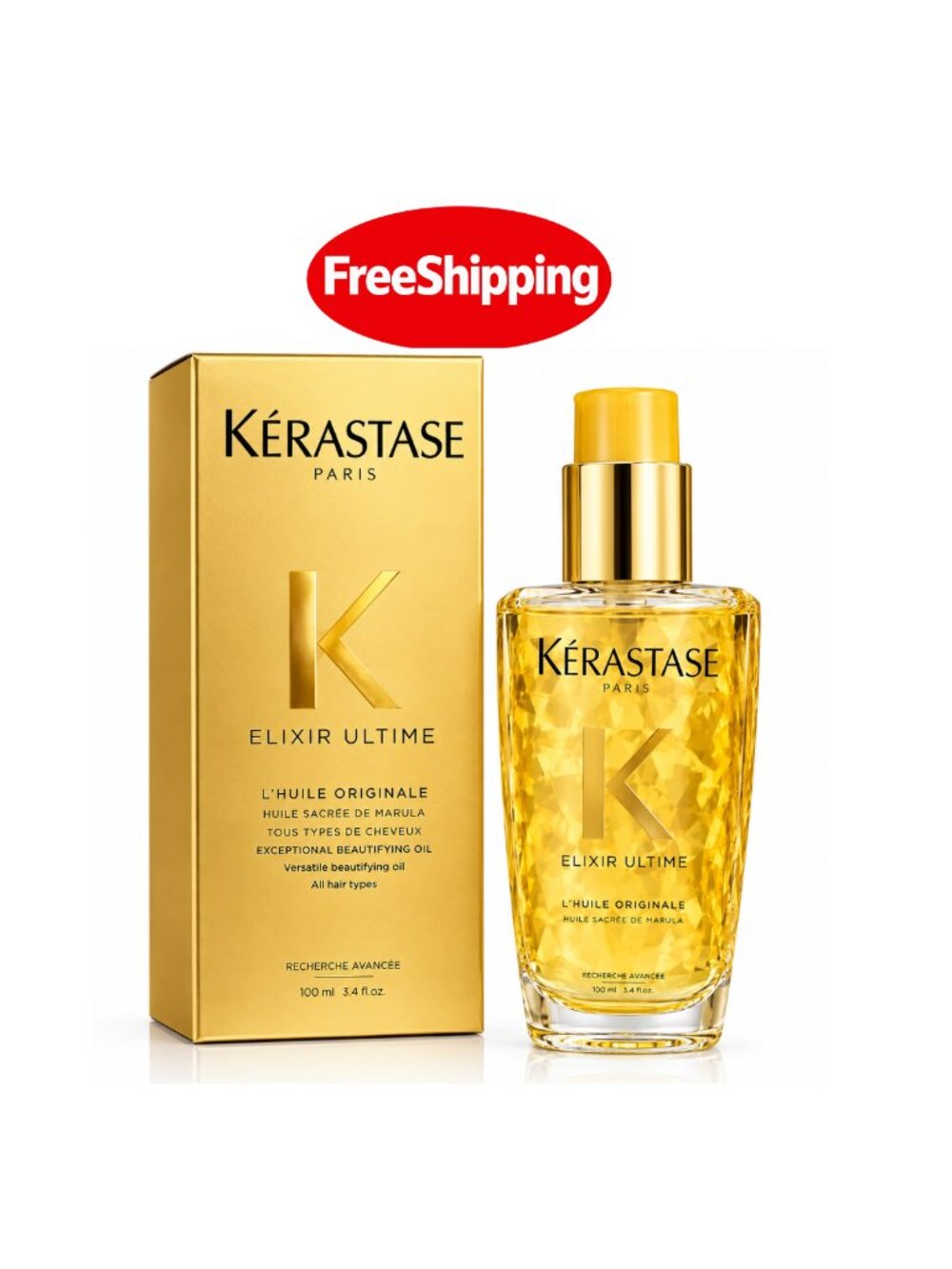 Kérastase Elixir Ultime L’Huile Original Hair Oil 3.4 oz / 100ml – Beautifying S